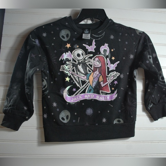 Nightmare Before Christmas NBC Jack and Sally Pullover Girls Sweatshirt NWOT - Picture 5 of 16